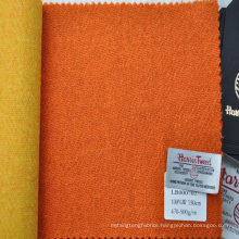 Colorful bespoke tweed fabric for making women's overcoating